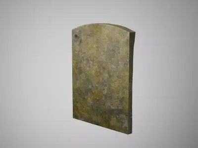 Old Mossy Tombstone Free low-poly 3D model