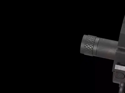 HK 45 ACP Thread Protector Free low-poly 3D model