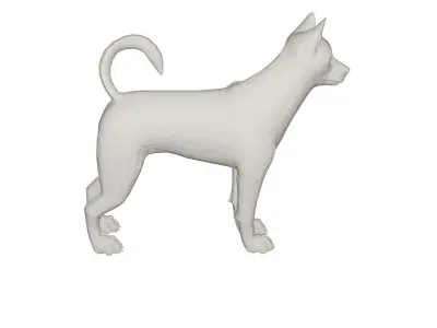 Husky chihuahua dog 3D model