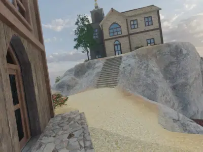 Hilltop Village 3D model order