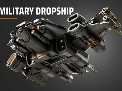military dropship 3D model