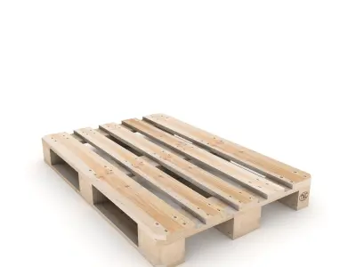 Wooden Pallet Low Poly Low-poly 3D model