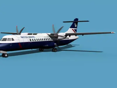 ATR  ATR-72-600 British Airways 3D model