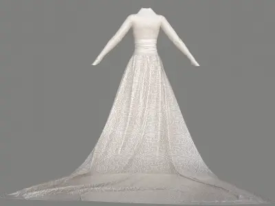 Wedding Dress  3D model