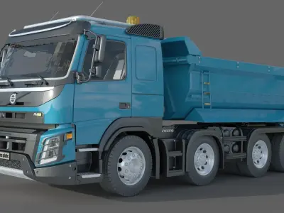 Volvo FMX 500 8x4 Billencs Dump Truck 3D model