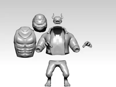 Whos Who - Onepiece - team Kaido - split part 3D print model