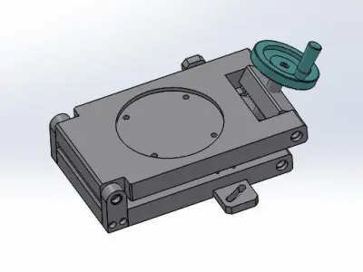 Xyz and angle oof four-axis adjustment platform 3D model