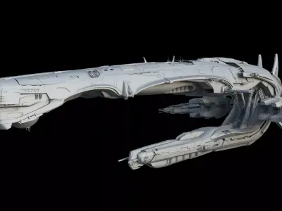 Alien ship 3D model purchase