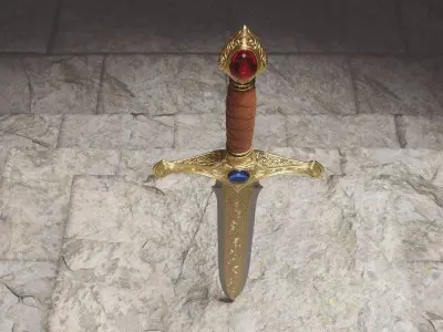 Realistic Game Ready Sword Set 01 Low-poly 3D model