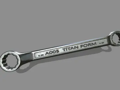 wrench ratchet wrenches Low-poly 3D model