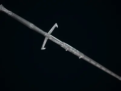 Medieval Sword Melee Weapon Low-poly 3D model