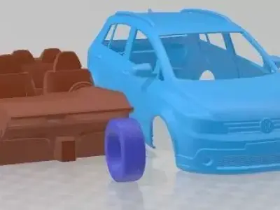 Volkswagen Cross Golf 2011 Printable Car 3D print model