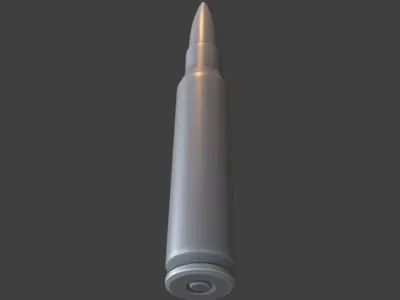 Sniper Bullet 3D Model with Scene   Free 3D model