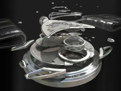 Watch 5 exploded 3D model
