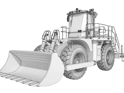 Wheel Loader 3D model buy