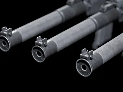 MILITARY Game Ready VSS Vintorez Low-poly 3D model