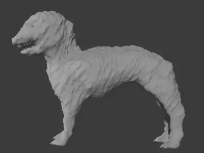 Two Face Dog 3D model