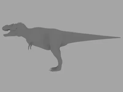 Tyrannosaur RIGGED Low-poly 3D model