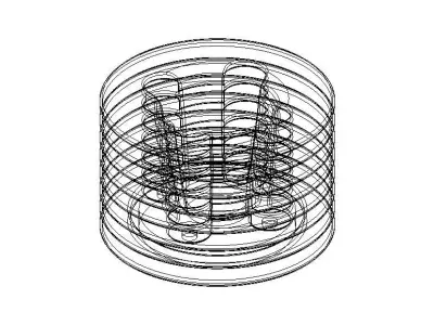 Aluminum Cooling Head for RC Cars 3D model
