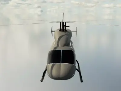 Bell 427 Helicopter  3D print model