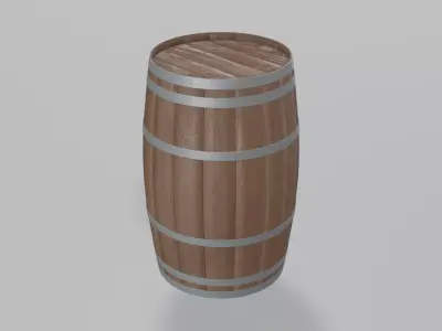Heavy Toasted Firkin Barrel 3D model
