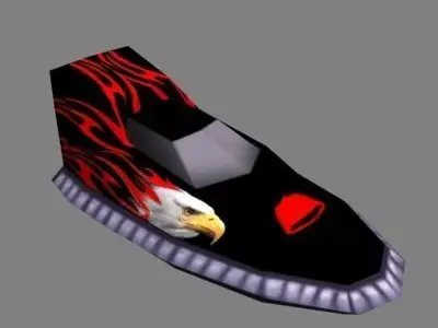 HoverCraft1 shoe with eagle 3D model
