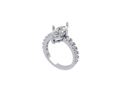 Wedding Ring  3D print model 383