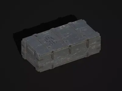 Military Weapon Crate  Game-Ready 3D Model Low-poly 3D model
