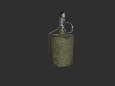 World war 2 Grenade Collection Low-poly 3D model