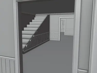 Atmospheric House Asset Pack Base mesh Free 3D model