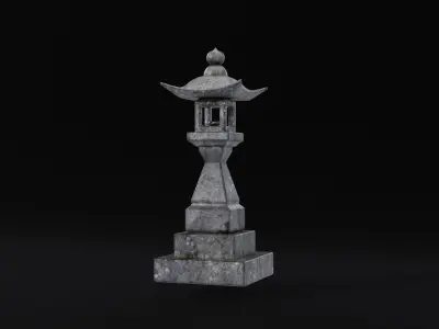 Stone Lantern 3D model
