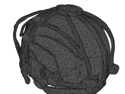 Futuristic Neural Interface Crown 3D model
