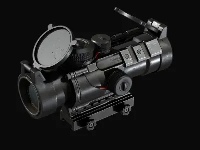 Scope 4X  Vortex Spitfire  Low-poly 3D model