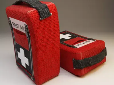 Aid bix model game 3D Low-poly 3D model