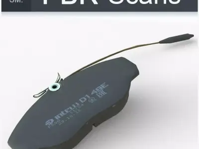 Brake Pads Low SM Low-poly 3D model