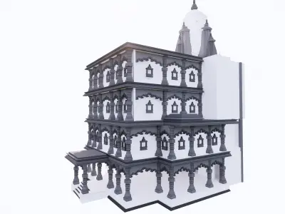 indian jodhpuri temple 3d modal 3D model purchase
