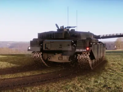 Chieftain fv4201 Main Battle Tank 3D model