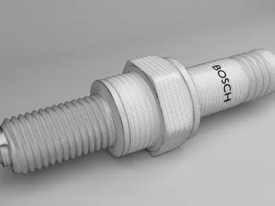 Spark Plug 3D model V2