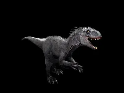 velociraptor dinosaur 3D model