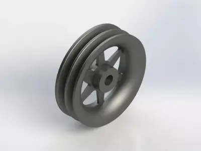 Rope Pulley Free 3D model