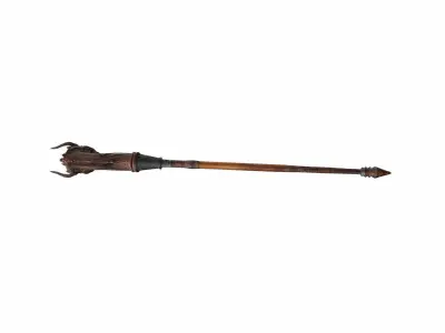 Walking Stick Isolated 3d Model Generated 3D model