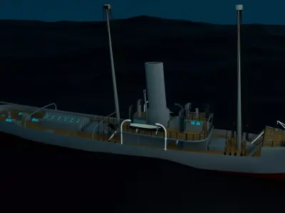 Goliath Tug Boat Free 3D model