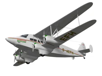de Havilland DH86 Express 3D model purchase