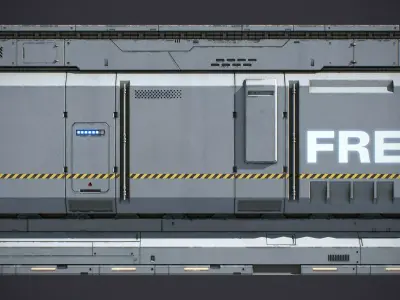Sci-Fi Kit Free 04 Architecture Panels  Free 3D model