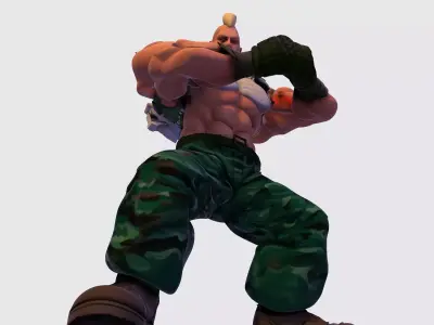 High Poly Jack 5 from takken Character 3D  3D print model