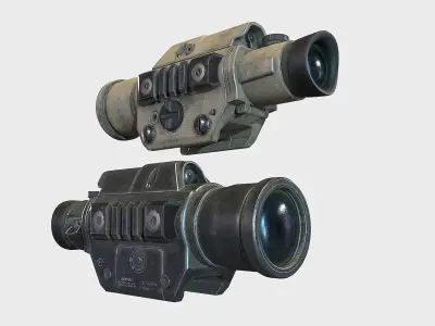 Optical Scope 8  Low-poly 3D model