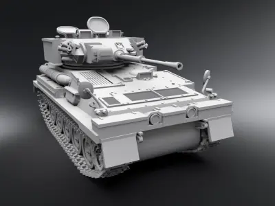 FV107 Scimitar scale model  3D print model