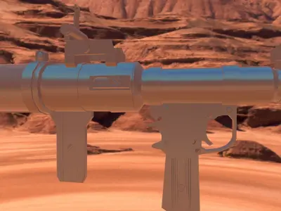 Bazooka Rpg 7 Low-poly 3D model