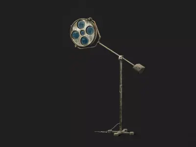 Medical Lamp Low-poly 3D model