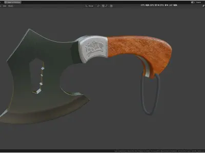 Realistic Axe 3D model